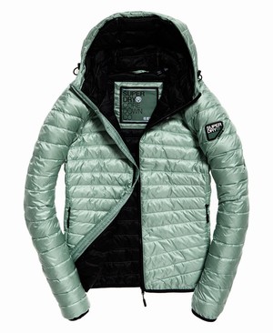 Superdry Hyper Core Down Női Kabát Türkiz | AUCEV9612